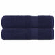 Vidaxl badhanddoeken 2 st 100x150 cm 360 g m² 100% katoen marineblauw