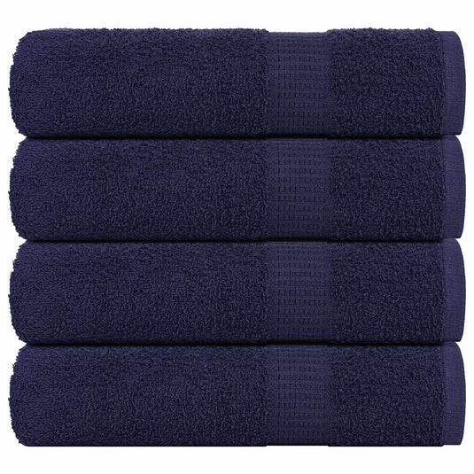 Vidaxl badhanddoeken frogn 4 st 100x150 cm 360 g m² marineblauw