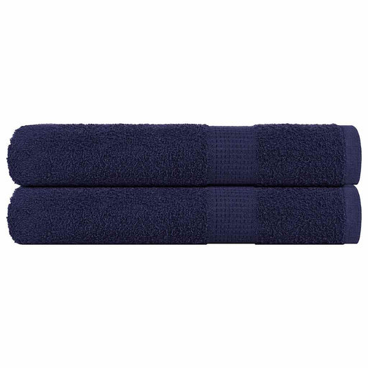 Vidaxl saunahanddoeken frogn 2 st 80x200 cm 360 g m² marineblauw
