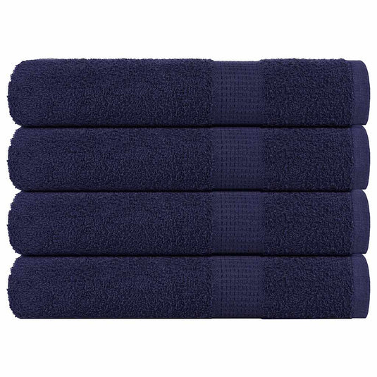 Vidaxl saunahanddoeken frogn 4 st 80x200 cm 360 g m² marineblauw