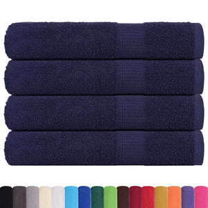 Vidaxl saunahanddoeken frogn 4 st 80x200 cm 360 g m² marineblauw