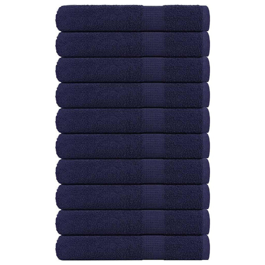 Vidaxl saunahanddoeken frogn 10 st 80x200 cm 360 g m² marineblauw