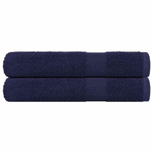 Vidaxl handdoeken frogn 2 st 100x200 cm 360 g m² marineblauw