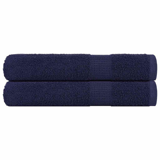 Vidaxl handdoeken frogn 2 st 100x200 cm 360 g m² marineblauw