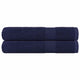 Vidaxl handdoeken frogn 2 st 100x200 cm 360 g m² marineblauw