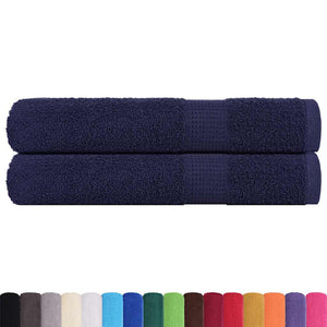 Vidaxl handdoeken frogn 2 st 100x200 cm 360 g m² marineblauw