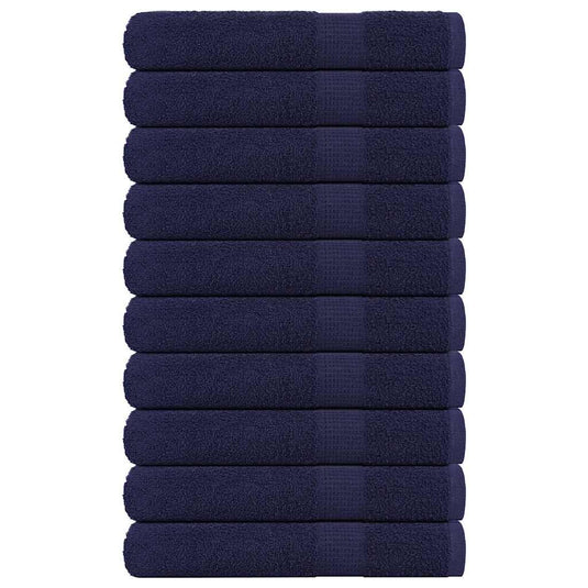 Vidaxl handdoeken frogn 10 st 100x200 cm 360 g m² marineblauw