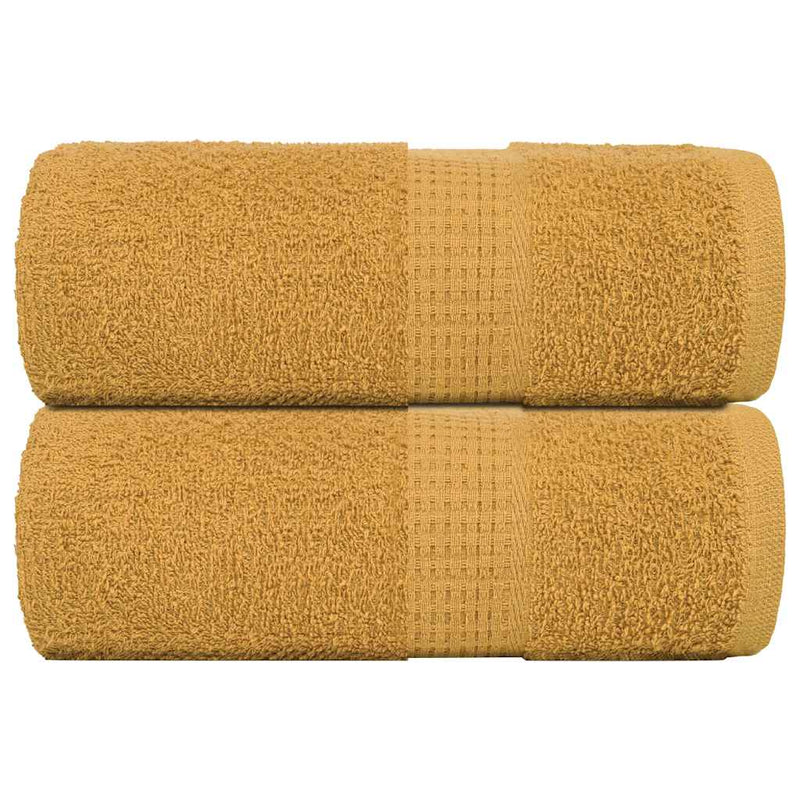 Afbeelding laden in galerijviewer, Vidaxl gastendoekjes frogn 2 st 30x50 cm 360 g m² goud
