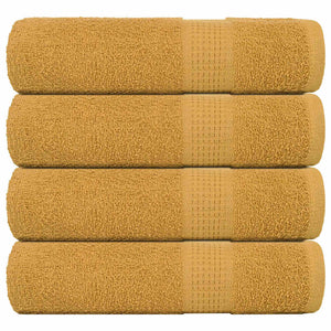 Vidaxl handdoeken frogn 4 st 50x100 cm 360 g m² goud