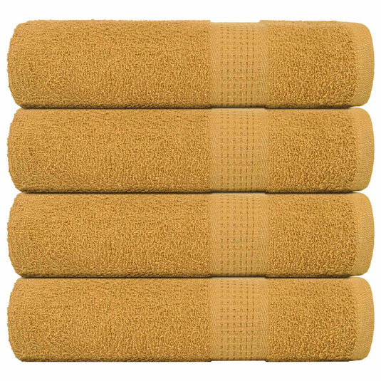 Vidaxl handdoeken frogn 4 st 50x100 cm 360 g m² goud