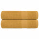 Vidaxl douchehanddoeken frogn 2 st 70x140 cm 360 g m² goud