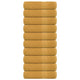 Vidaxl douchehanddoeken frogn 10 st 70x140 cm 360 g m² goud