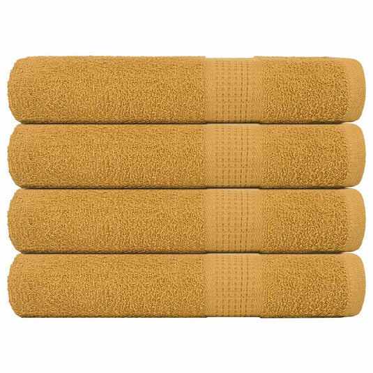 Vidaxl saunahanddoeken frogn 4 st 80x200 cm 360 g m² goud