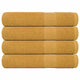 Vidaxl handdoeken frogn 4 st 100x200 cm 360 g m² goud