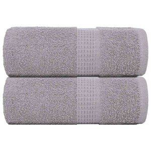 Vidaxl washandjes frogn 2 st 30x30 cm 360 g m² grijs