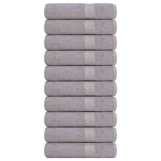 Vidaxl handdoeken frogn 10 st 50x100 cm 360 g m² grijs