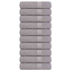 Vidaxl douchehanddoeken frogn 10 st 70x140 cm 360 g m² grijs