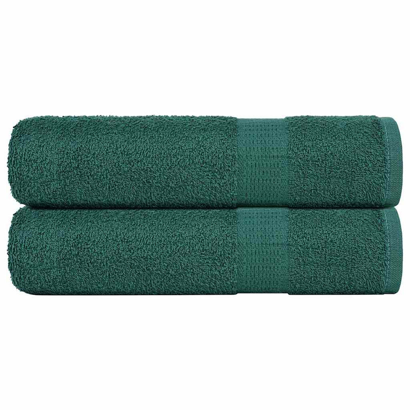 Afbeelding laden in galerijviewer, Vidaxl douchehanddoeken frogn 2 st 70x140 cm 360 g m² groen
