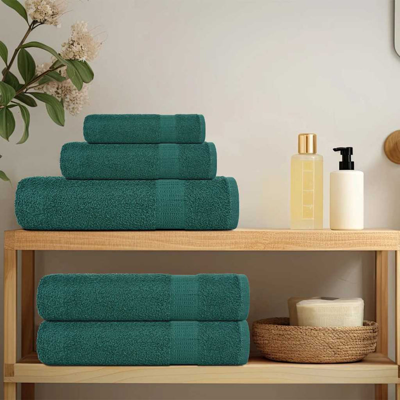 Afbeelding laden in galerijviewer, Vidaxl douchehanddoeken frogn 2 st 70x140 cm 360 g m² groen
