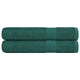 Vidaxl saunahanddoeken 2 st 80x200 cm 360 g m² 100% katoen groen