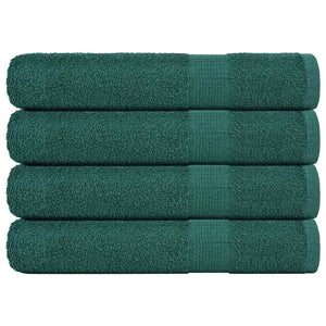 Vidaxl saunahanddoeken 4 st 80x200 cm 360 g m² 100% katoen groen
