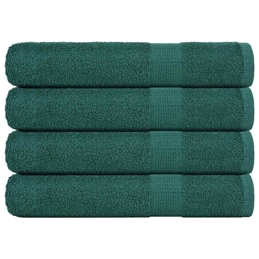 Vidaxl saunahanddoeken 4 st 80x200 cm 360 g m² 100% katoen groen
