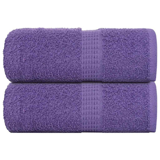 Vidaxl washandjes frogn 2 st 30x30 cm 360 g m² paars