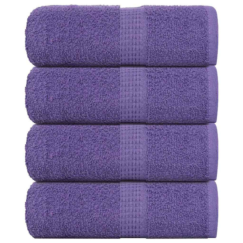 Afbeelding laden in galerijviewer, Vidaxl washandjes frogn 4 st 30x30 cm 360 g m² paars
