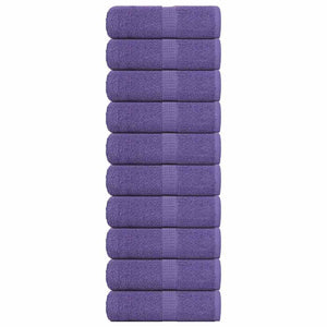 Vidaxl washandjes frogn 10 st 30x30 cm 360 g m² paars