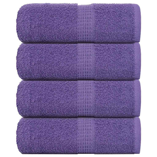 Vidaxl gastendoekjes frogn 4 st 30x50 cm 360 g m² paars