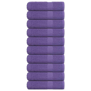 Vidaxl handdoeken frogn 10 st 50x100 cm 360 g m² paars