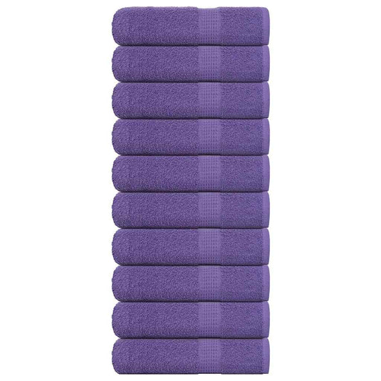 Vidaxl handdoeken frogn 10 st 50x100 cm 360 g m² paars