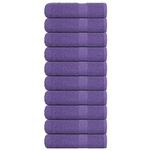 Vidaxl douchehanddoeken frogn 10 st 70x140 cm 360 g m² paars