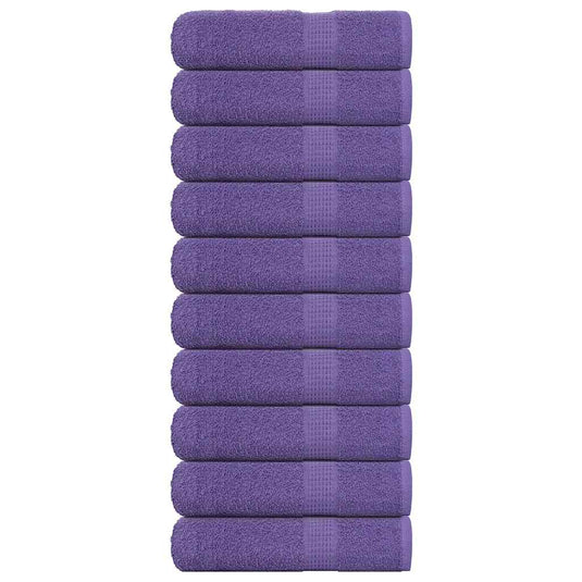 Vidaxl douchehanddoeken frogn 10 st 70x140 cm 360 g m² paars