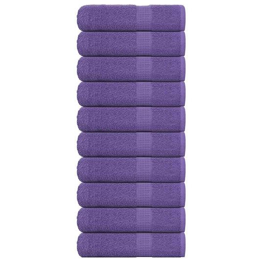 Vidaxl badhanddoeken frogn 10 st 100x150 cm 360 g m² paars