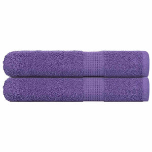 Vidaxl saunahanddoeken frogn 2 st 80x200 cm 360 g m² paars
