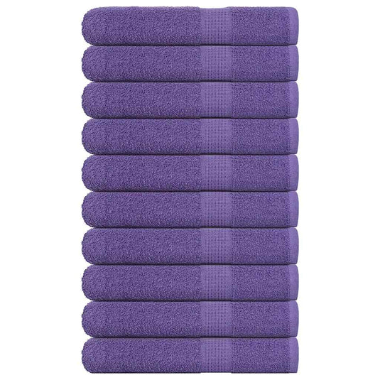 Vidaxl saunahanddoeken frogn 10 st 80x200 cm 360 g m² paars