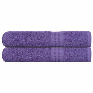 Vidaxl handdoeken frogn 2 st 100x200 cm 360 g m² paars
