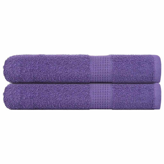 Vidaxl handdoeken frogn 2 st 100x200 cm 360 g m² paars