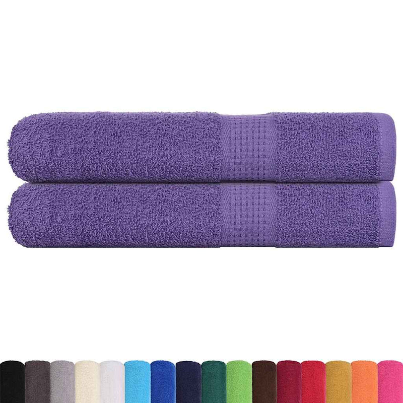 Afbeelding laden in galerijviewer, Vidaxl handdoeken frogn 2 st 100x200 cm 360 g m² paars
