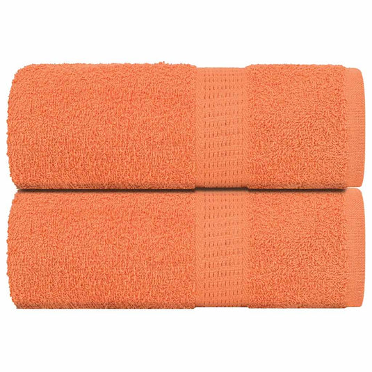 Vidaxl washandjes 2 stuks frogn oranje 30x30 cm 100% katoen