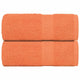 Vidaxl washandjes 2 stuks frogn oranje 30x30 cm 100% katoen