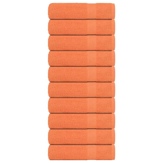 Vidaxl handdoeken 10 st 50x100 cm 360 g m² 100% katoen oranje