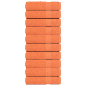Vidaxl douchedoeken frogn 10 st 70x140 cm 360 g m² oranje