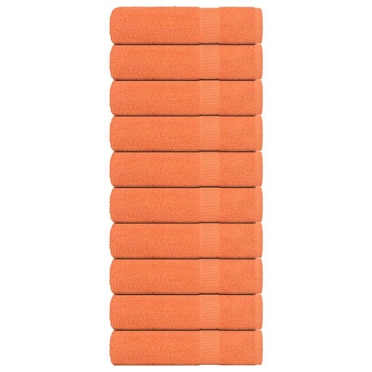Vidaxl douchedoeken frogn 10 st 70x140 cm 360 g m² oranje