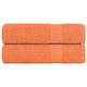 Vidaxl badhanddoeken 2 st 100x150 cm 360 g m² 100% katoen oranje