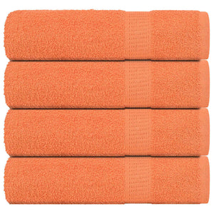 Vidaxl badhanddoeken 4 st 100x150 cm 360 g m² 100% katoen oranje