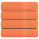 Vidaxl badhanddoeken 4 st 100x150 cm 360 g m² 100% katoen oranje
