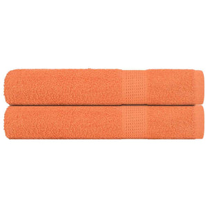 Vidaxl saunahanddoeken frogn 2 st 80x200 cm 360 g m² oranje