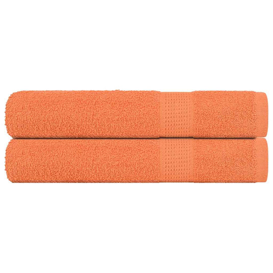 Vidaxl saunahanddoeken frogn 2 st 80x200 cm 360 g m² oranje